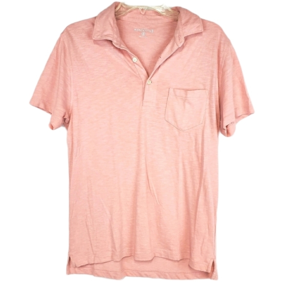 J. Crew Other - J. Crew Men's Mercantile Pink small polo collared